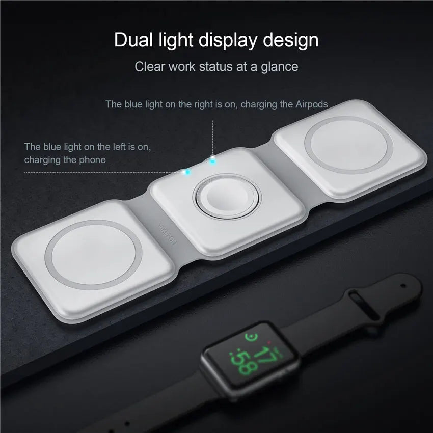 3-in-1 Magnetic Wireless Charger