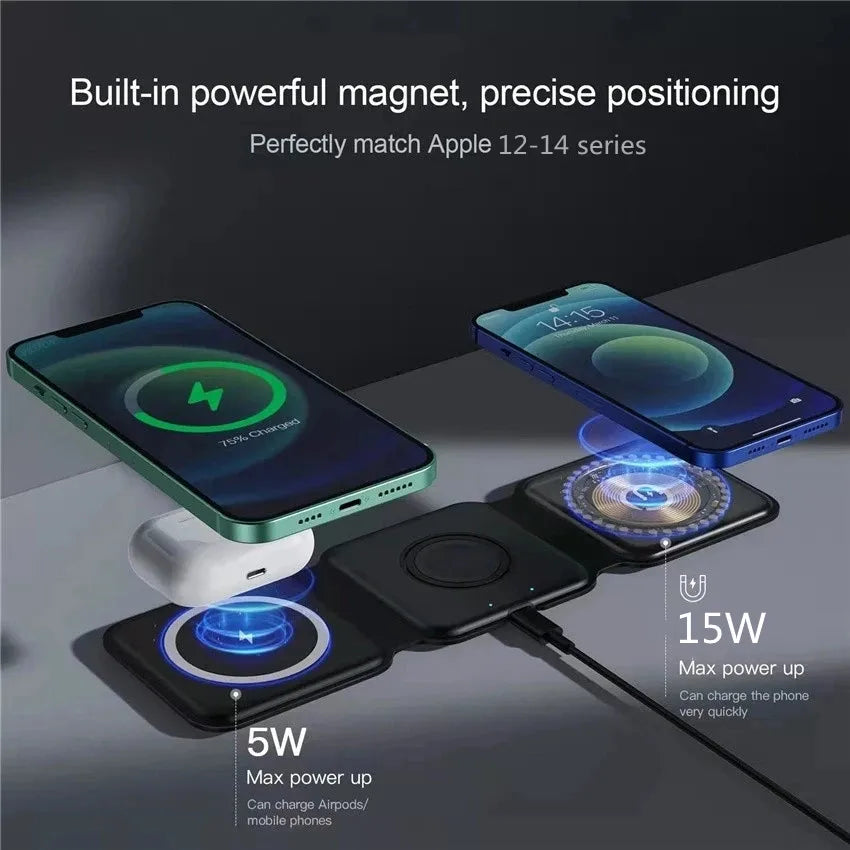 3-in-1 Magnetic Wireless Charger